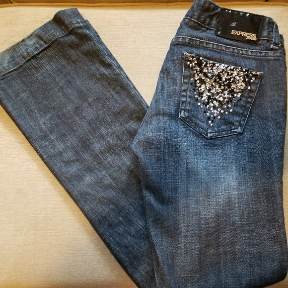 jeans with embellished back pockets